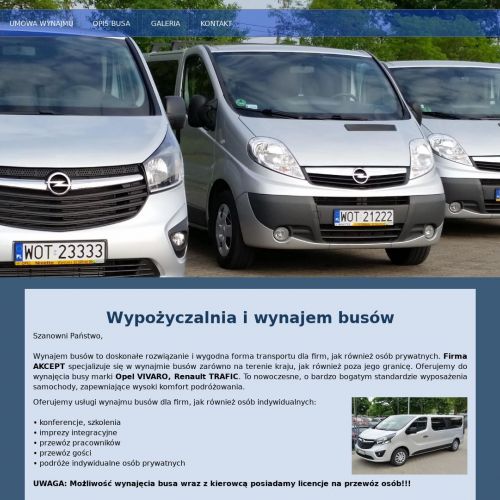 Wypożyczalnia busa z kierowcą Warszawa