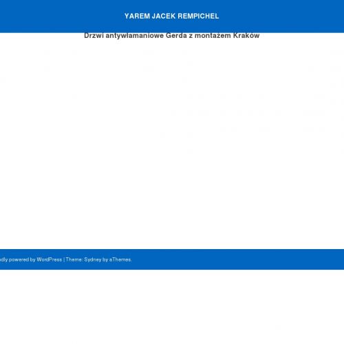 Kraków - drzwi zewnętrzne gerda