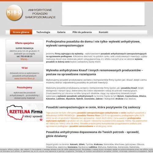 Wylewki anhydrytowe - łódź