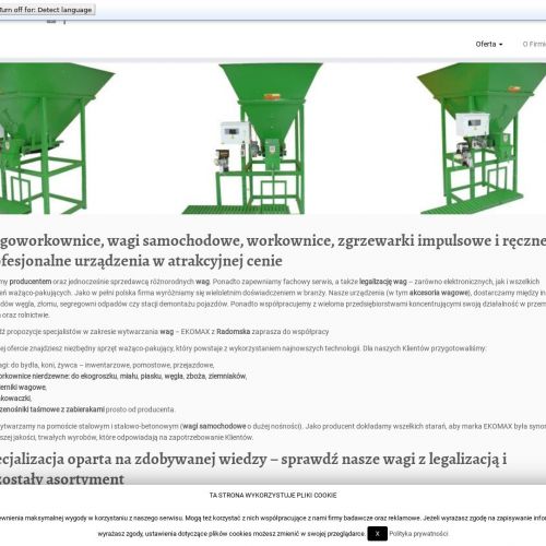 Wagi tir producent - Radomsko