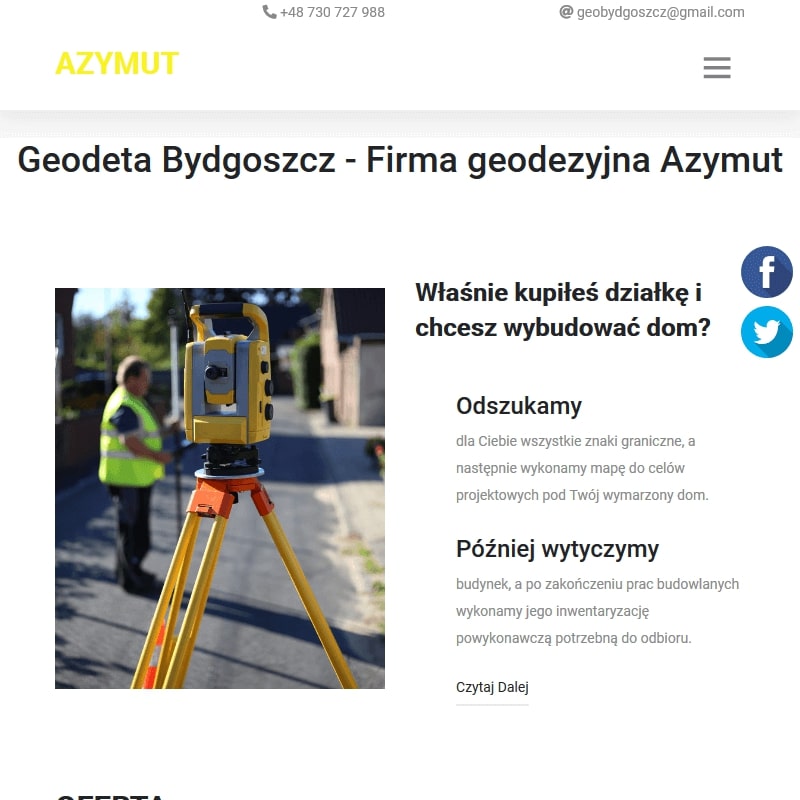 Bydgoszcz - geodeta nakło nad notecią