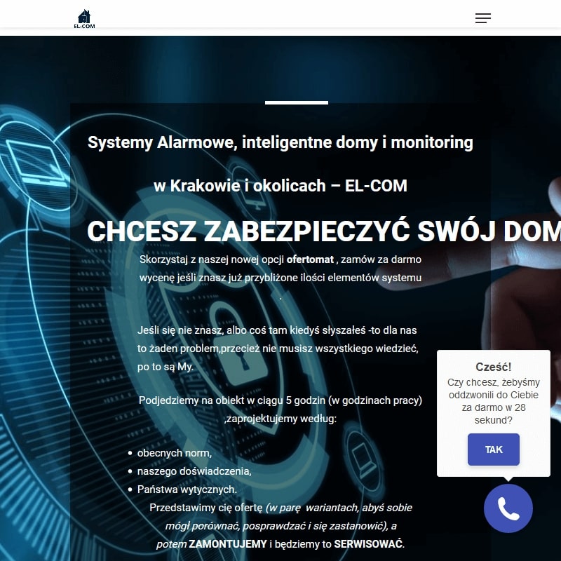 Kraków - systemy alarmujące w domu