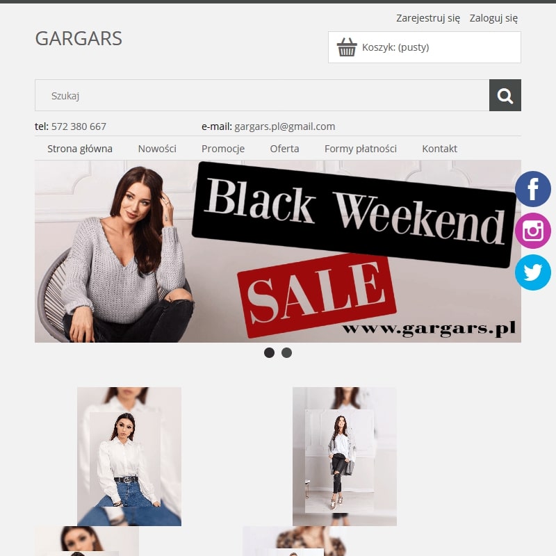 Butik z odzieżą dla kobiet online