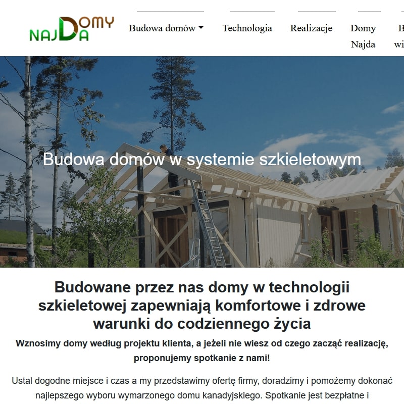 Domy szkieletowe projekt w Szczecinie