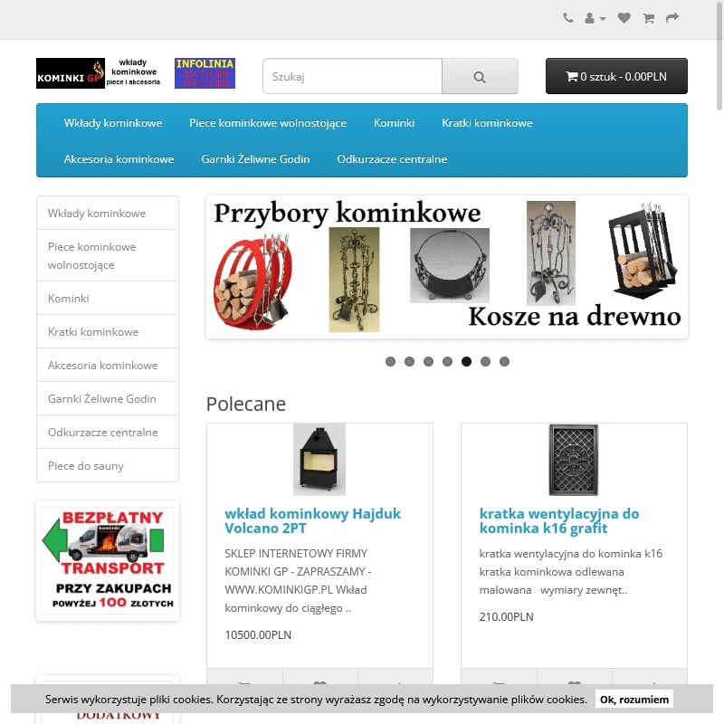 Wkład kominkowy z płaszczem wodnym i wężownicą