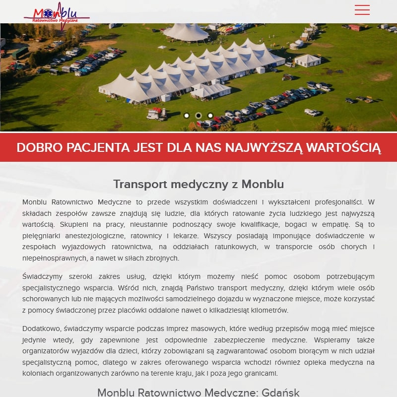 Gdańsk - zabezpieczenie medyczne imprez