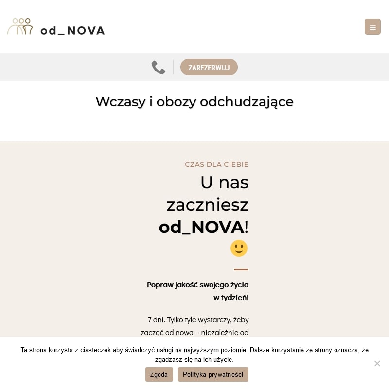 Obóz odchudzający dla dorosłych