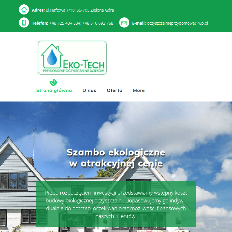 Serwis pogwarancyjny do przydomowej oczyszczalni ścieków