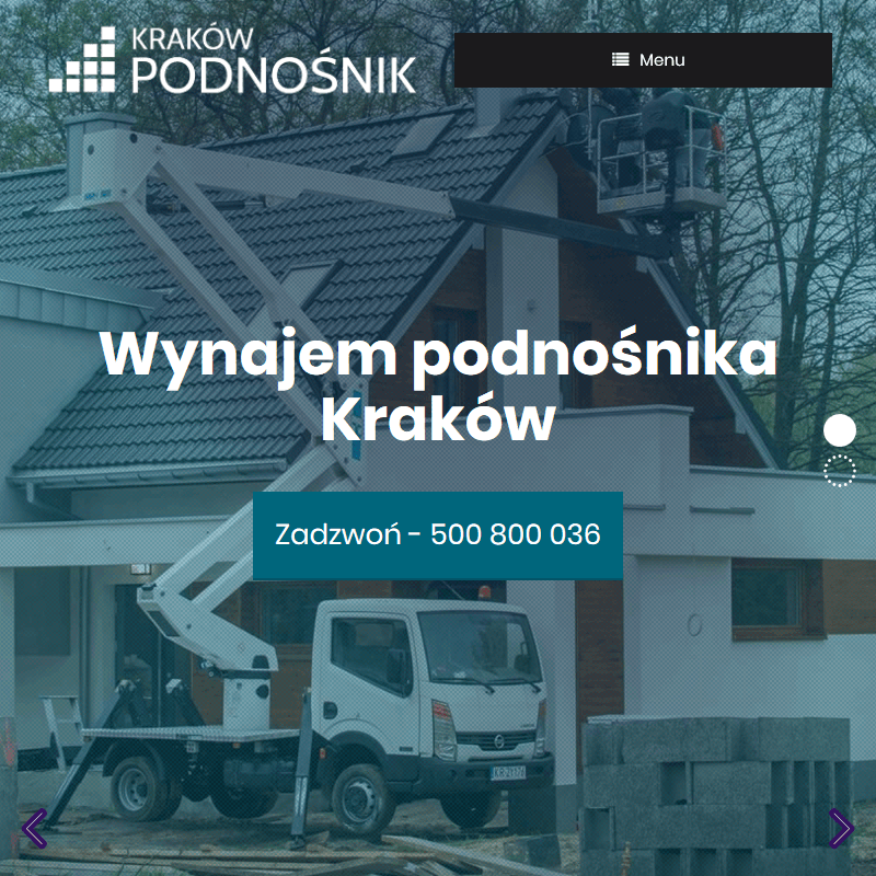 Kraków - wynajem podnośników koszowych