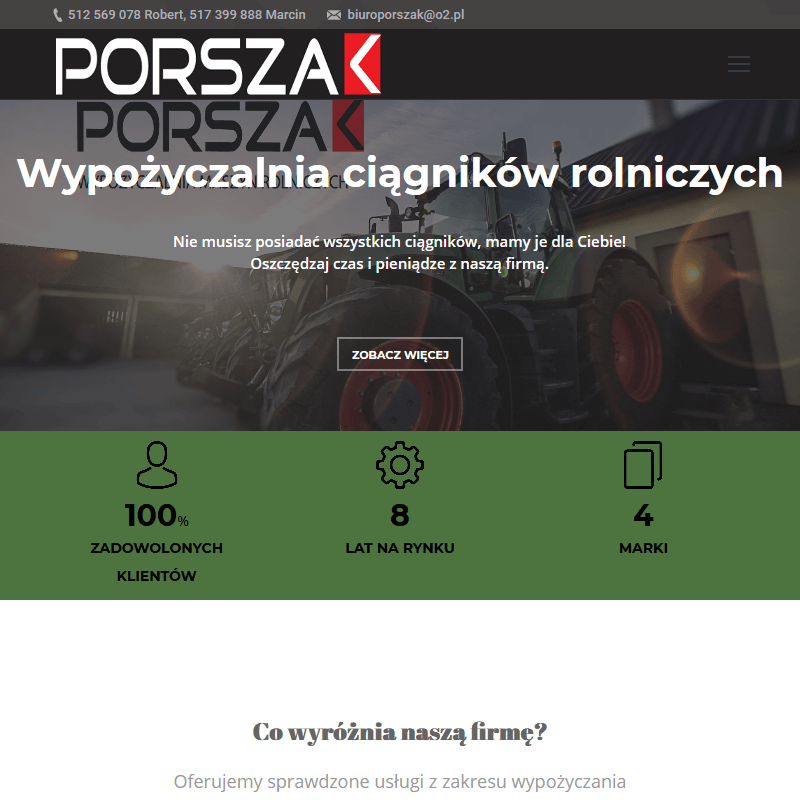 Wypożyczalnia maszyn rolniczych