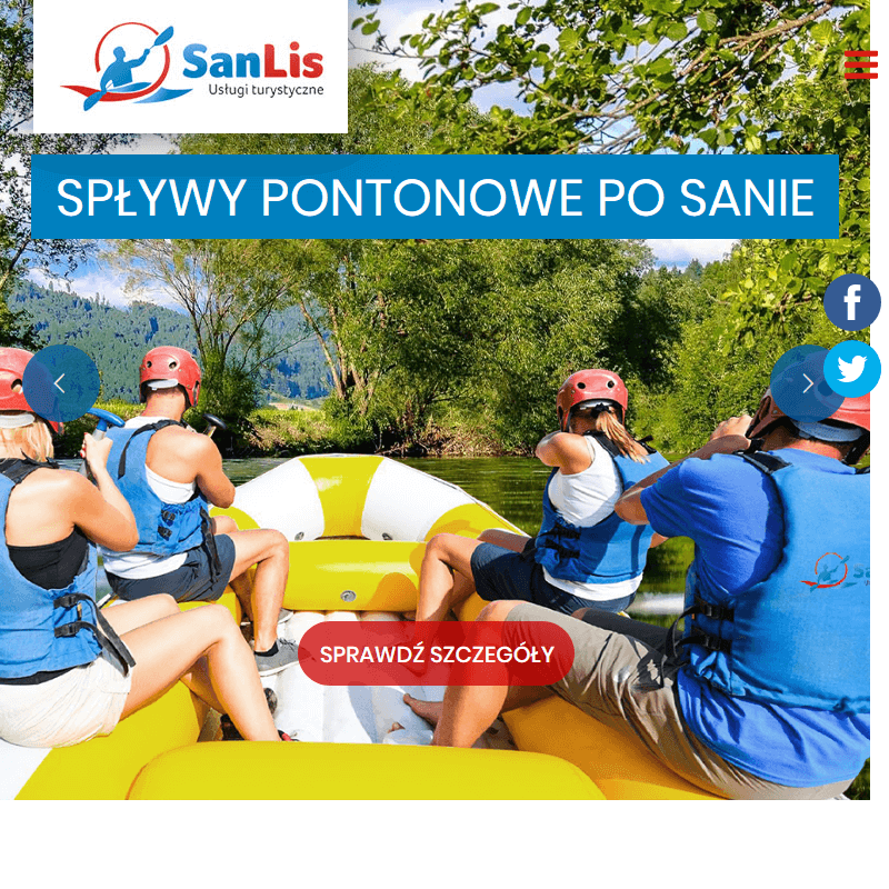 Sanok - firmowy spływ pontonowy